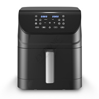 2024 Eytronic 4L 1200W appareil ménager intelligent sans huile friteuse air électrique en acier inoxydable friteuses électriques avec 2 éléments