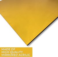 Panneau miroir acrylique argenté écologique 4x8 pieds, feuille de miroir PMMA incassable, découpée sur mesure, miroir en plexiglas pour la décoration de gymnases et d'hôtels