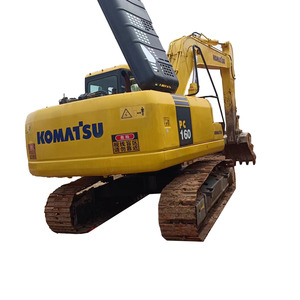 Excavadora Komatsu PC160LC-8 Amarilla con Cucharón de Excavación, Equipo de Construcción Usado - Product Image 1