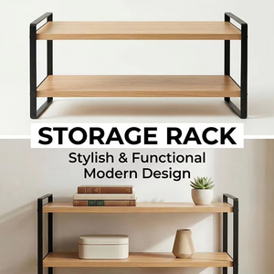 Étagère <span class=keywords><strong>de</strong></span> <span class=keywords><strong>rangement</strong></span> multifonctionnelle à 2 niveaux en bois avec structure métallique pour cuisine, <span class=keywords><strong>salle</strong></span> <span class=keywords><strong>de</strong></span> <span class=keywords><strong>bain</strong></span> ou coiffeuse | |   Étagère à épices - Product Image 1