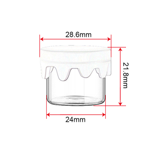 <span class=keywords><strong>5Ml</strong></span> 6Ml Cô Đặc <span class=keywords><strong>Container</strong></span> Không Có Cổ Rõ Ràng <span class=keywords><strong>Glass</strong></span> Jar Với Silicone Nắp - Product Image 3