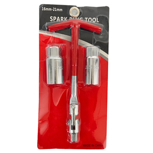 16/21mm Mango en <span class=keywords><strong>T</strong></span> Junta Universal bujía llave de vaso 360 grados removedor instalador herramienta de mano - Product Image 3