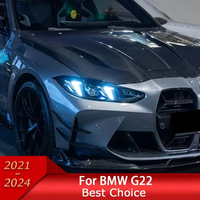 Feux avant pour BMW Série 4 G82 G22, phares LED 2021-2024, feux de jour, clignotants, feux de route, style Fangs, lentille de projecteur