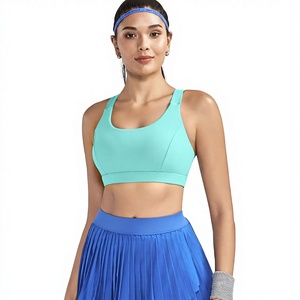 Soutien-gorge de sport dos nageur premium pour femme en tissu extensible léger, idéal pour la gym, la course, le Pilates, le yoga et les activités sportives. - Product Image 1