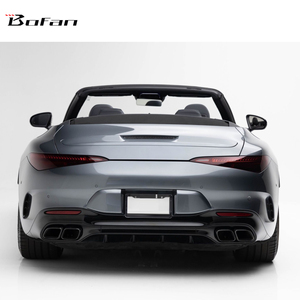 Kit carrosserie style SL63 <span class=keywords><strong>AMG</strong></span> pour <span class=keywords><strong>AMG</strong></span> SL R232 <span class=keywords><strong>2022</strong></span>+ – Pare-chocs avant, diffuseur arrière, jupes latérales – Ajustement direct, ABS non peint - Product Image 4