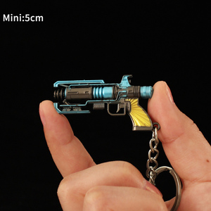 Jordaan Valorant porte-clés en métal Jeux <span class=keywords><strong>dragon</strong></span> porte-clés killjoy court pistolet modèle jouets vacances cadeau porte-clés noël - Product Image 3
