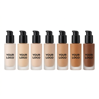 Fond de teint liquide à couvrance totale, imperméable, longue tenue, OEM, maquillage mat pour le visage, logo personnalisé, cosmétiques en gros