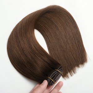 Extensions de <span class=keywords><strong>cheveux</strong></span> Remy <span class=keywords><strong>à</strong></span> clips invisibles et sans couture, qualité supérieure, <span class=keywords><strong>cheveux</strong></span> européens bruts avec cuticules alignées, vente en gros - Product Image 6