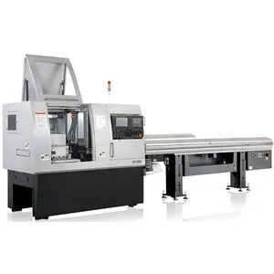 Mesin bubut otomatis CNC tipe Swiss 5 poros SC385 mesin bubut CNC 5 sumbu presisi tinggi untuk pemotongan logam