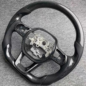 Volante de Cuero Perforado de Fibra de Carbono de Alta Calidad para <span class=keywords><strong>Honda</strong></span> <span class=keywords><strong>Civic</strong></span> de 11ª Generación - Product Image 5