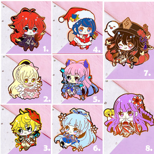 Tùy Chỉnh 3D Kim Loại Phim Hoạt Hình Long Lanh Ve Áo Pin Số Lượng Lớn Mềm Cứng Men Pins Huy Hiệu Đáng Yêu Phim Hoạt Hình Cô Gái Rose Gold Tùy Chỉnh Men Pin - Product Image 3