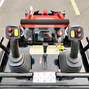 Soporte compacto en mini cargadores diésel sobre orugas Perkins V1000 Skid Steer Track Pequeño cargador usado EPA Kubota con trituradora forestal - Product Image 6