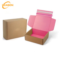 Boîte en carton rigide personnalisée avec logo, bande auto-adhésive, recyclable, kraft, pelliculage mat, gaufrage, portable, pour vêtements et chaussures, expédition