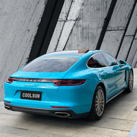 Film de protection automobile NEWAY Glossy Miami Blue, vinyle PVC haute performance, résistant aux UV, anti-rayures, avec technologie Air Release, changement de couleur complet de la carrosserie, garantie 1 an