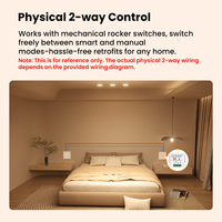 Module de commutation intelligent GIRIER DIY RF433, contrôle bidirectionnel, fil neutre requis, 1 2 3 4 voies, module de commutation WiFi Tuya