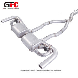 GFC s'applique à la Mercedes-Benz GLE400, GLE500, <span class=keywords><strong>GLE500E</strong></span> 3.0T W166 avec système d'échappement à soupape Catback de 2015 à 2019 - Product Image 2