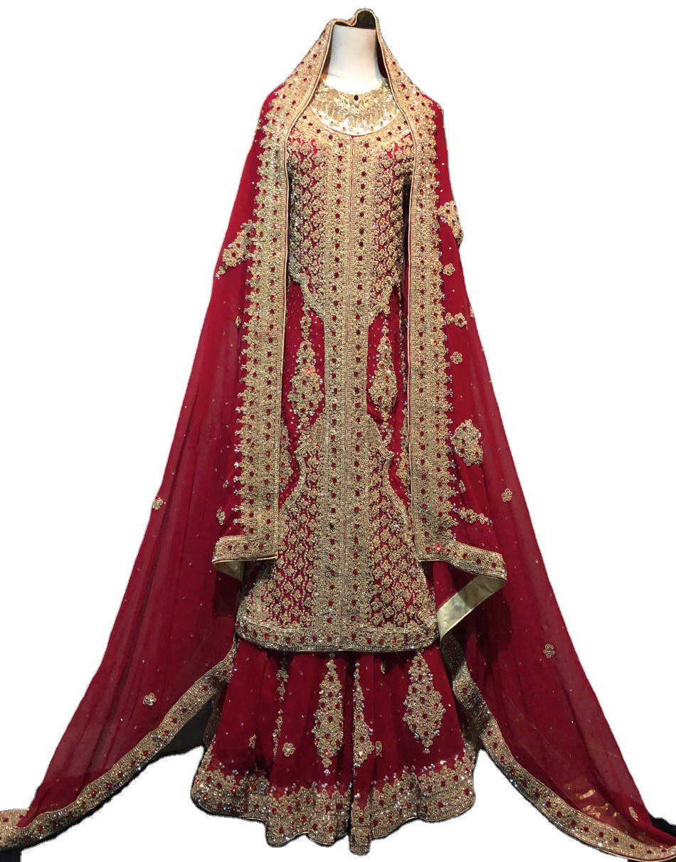 Свадебное платье Hui National, свадебное платье, индийское свадебное платье ручной работы в Пакистане Lengha Sa Liba