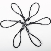 6mm Nylon Haute Stretch Polyester Ordinateur Jacquard Corde Ronde Jacquard LOGO Bunched Cordon Sac Noyau Corde À Capuche Chapeau Main Corde