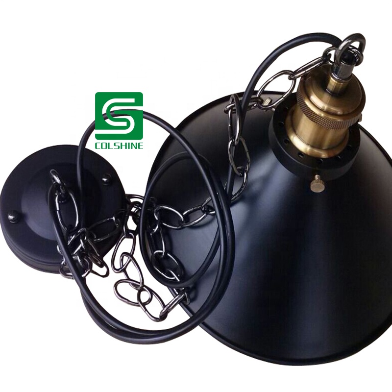 Винтажная металлическая Подвесная лампа E27 для украшения помещений