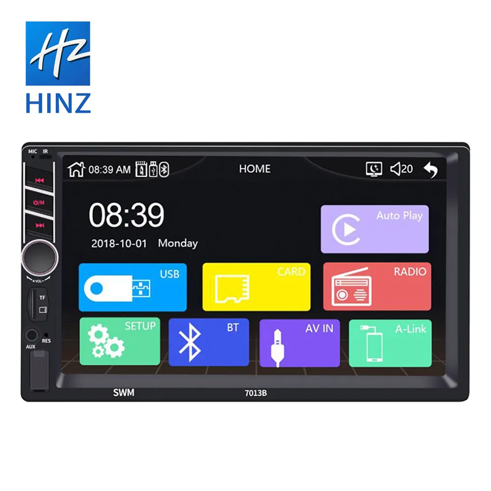 2022 Hot Sale High Quality Low Price 2 din 7 Inch Car MP5 Player ,FM Android Auto And Built-in Apple Carplay Car Radio