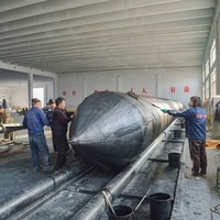 Airbag marin gonflable en caoutchouc de taille personnalisée pour la mise à l'eau et le levage de navires lourds, certifié CCS BV, HAOHANG