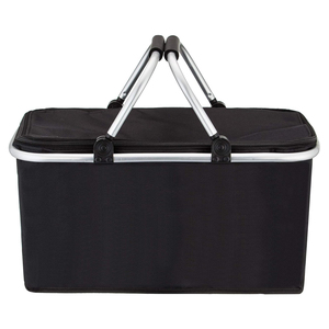 Panier de pique-nique isotherme pliable personnalisable, paniers de courses légers en tissu avec poignées, panier pliable - Product Image 1