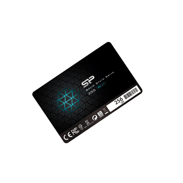 Silicon Power SP A55 SATA III 2.5\" 7mm 3D NAND 128GB Internal Solid State Drive for Desktop Performance Boost