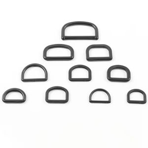 Çanta Sırt Çantası için Özel D Şekilli Halka Toka Plastik Siyah D-halka Toka Dikiş Aksesuarları - Product Image 6