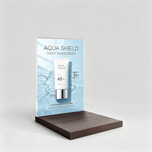 Espositore Moderno in Lucite per Cosmetici, Vetrina Unica in <span class=keywords><strong>Plexiglass</strong></span> per Trucchi, Organizer per Gioielli e Orologi da Boutique - Product Image 5