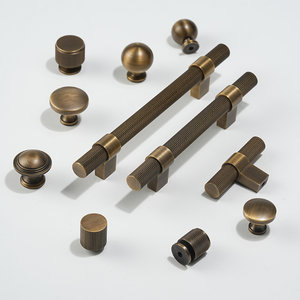 Đồng cổ điển rắn brass Knob cổ ngăn kéo tủ quần áo xử lý Tủ cửa xử lý - Product Image 2