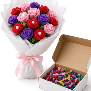 Kit de Ramo de Flores Artificiales, Juego de Manualidades con Tallos Hechos a Mano, Suministros para Hacer Arreglos Florales para Bodas y Fiestas - Product Image 4