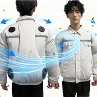 Gilet de refroidissement ventilé, combinaison climatisée en tissu non tissé haute intensité, polyester haute ténacité pour activités de plein air