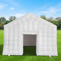 Tente de discothèque gonflable avec lumières LED et souffleur d'air, pour extérieur et jardin