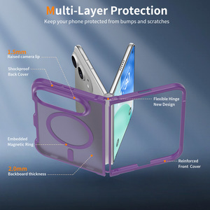 เคสโทรศัพท์ LeYi Protection สำหรับ iPhone 18 Fold TPU Bumper พร้อ<span class=keywords><strong>ม</strong></span>แม่เหล็กในตัว ป้องกันแรงกระแทก สำหรับ iPhone 18 Ultra - Product Image 5