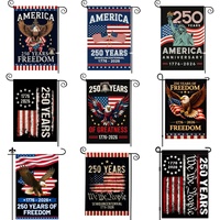 Drapeau de jardin en polyester durable, très vendu, pour le 250e anniversaire des États-Unis en 2026, idéal pour les célébrations personnalisées en extérieur et en intérieur