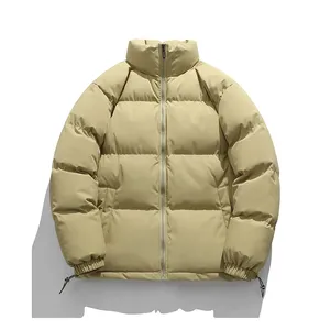Alta calidad de gran tamaño 11 colores invierno grueso cálido Puff hombres logotipo personalizado burbuja ropa hombres chaqueta acolchada