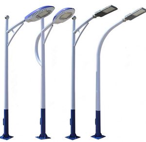 Q235 Galvanized Steel Hot-Dip Solar Street <strong>Light</strong> <strong>Pole</strong> 4m-8m 50-Year Lifespan 180km/h Wind Resistant Powder-Coated - Product Image 2