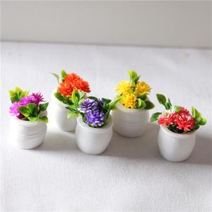 Miniatura de Planta Floral en Maceta para Casa de Muñecas, Modelo en Miniatura con Adornos de Paisaje, de Plástico - Product Image 2