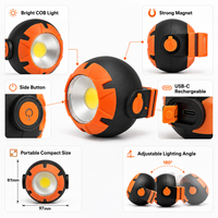 800LM Wiederaufladbare Magnetische Camping-Arbeitsleuchte USB-C Tragbare LED-Lampe für Autoreparatur, Garage und Notbeleuchtung