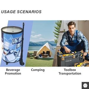 Chariot pliant portatif de chariot à bagages de camion de main avec la capacité de charge élevée - Product Image 6