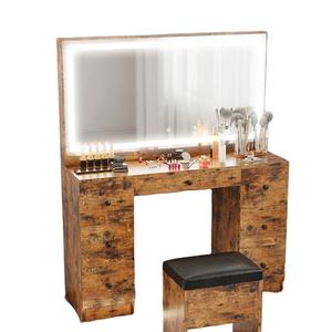 <span class=keywords><strong>Tocador</strong></span> <span class=keywords><strong>de</strong></span> moda Juego <span class=keywords><strong>de</strong></span> <span class=keywords><strong>tocador</strong></span> Mesas <span class=keywords><strong>de</strong></span> baño <span class=keywords><strong>Maquillaje</strong></span> Vanidad blanca con espejo y <span class=keywords><strong>silla</strong></span> - Product Image 1