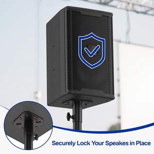 Soporte Adaptador Universal de Metal para Altavoces de 35 mm, para Sistemas de Audio Profesional/<span class=keywords><strong>DJ</strong></span>/PA, Paquete de 2 - Product Image 3