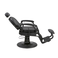Cuir de mode de chaise de barbier étendu de style vintage durable réglable en hauteur pour salon de beauté