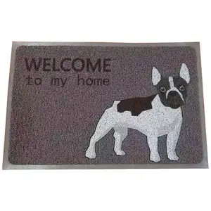 High Traffic Areas Grey Door Mat Indoor Outdoor Rug Anti Slip Front Door Entry Carpet