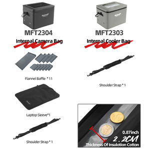 Rhinowalk Fortress X 22L Sac pour appareil photo interne, étui intérieur rembourré et étanche pour DSLR/Drone/<span class=keywords><strong>Lens</strong></span> Storage - Product Image 6