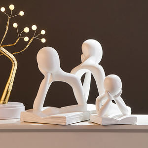 Adornos Artesanales de Personajes Abstractos de Estilo Moderno y Simple, Decoración Nórdica para Estanterías de Oficina - Product Image 5