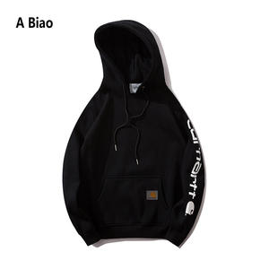 Avrupa Amerikan Moda Markası En Çok Satan Sınır Ötesi Kırışmaz Bol Kesim Kapüşonlu Kadife Erkek Sweatshirtü - Product Image 3