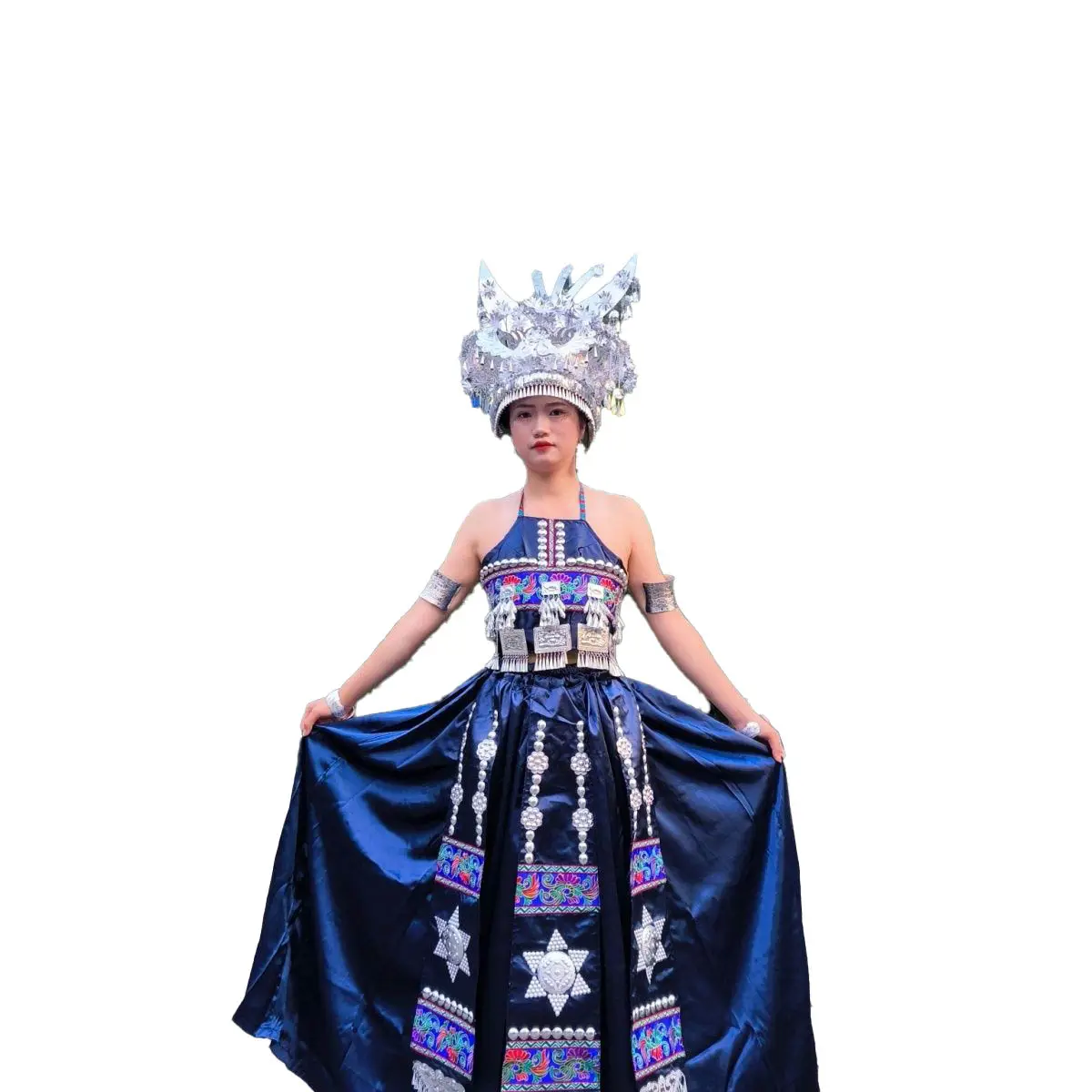 Depth Factory Ethnic style Miao women's festival costumes Chinese Miao performance clothing