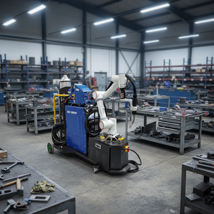 Robot collaboratif de soudage Cobot 6 axes avec chariot, nouvelle utilisation facile, 220V/380V 500A, métal, garantie 1 an - Product Image 1