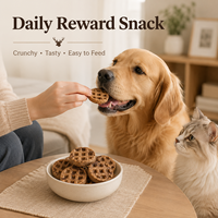 Friandises Naturelles Lyophilisées au Sang de Cerf pour Chiens et Chats, Riches en Fer et Protéines, Collation d'Entraînement, Complément Alimentaire, Vente en Gros